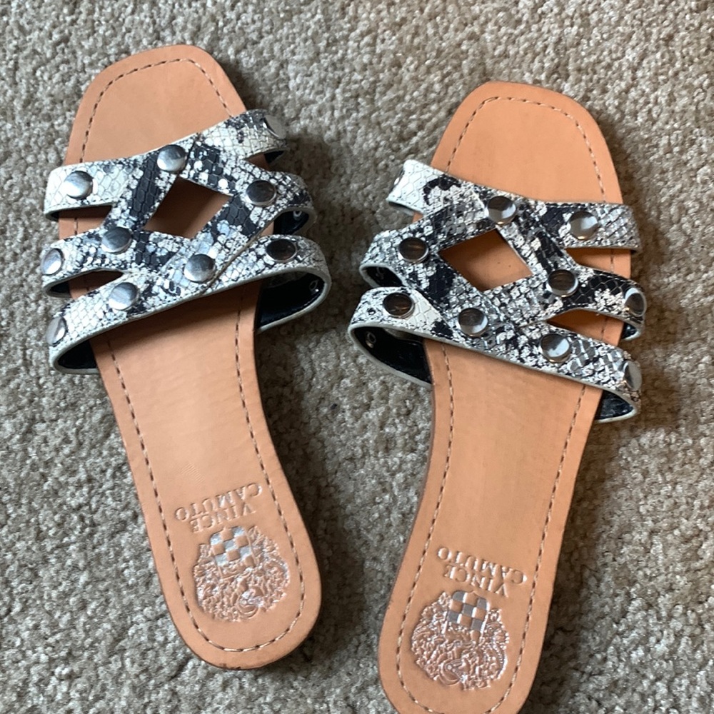 Vince Camuto stuffed snake sandals